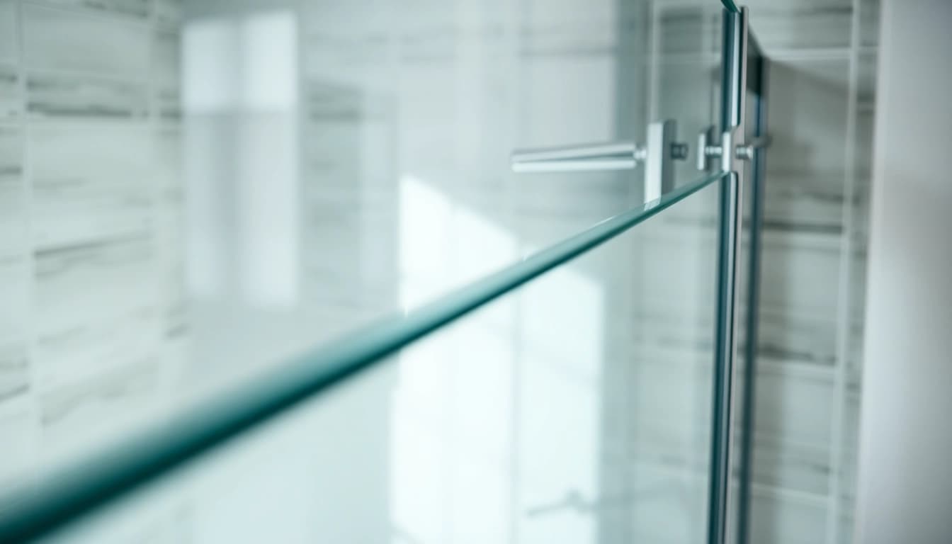 Showcase a modern shower screen sliding door featuring sleek glass and chrome in a stylish bathroom.