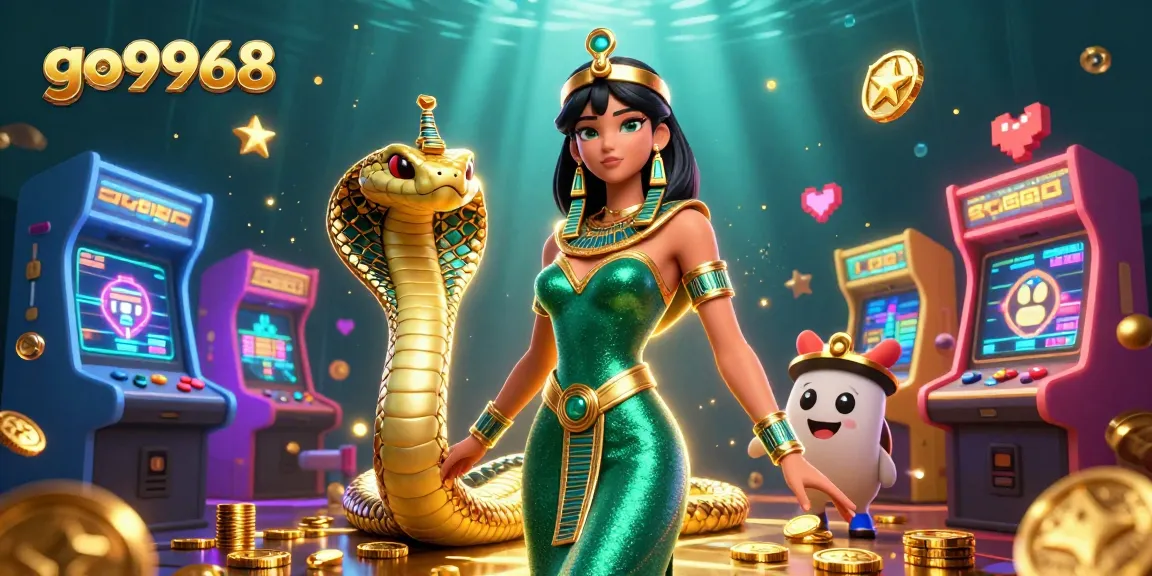 Engage with go9968's dazzling 3D casino artwork highlighting vibrant gaming elements.