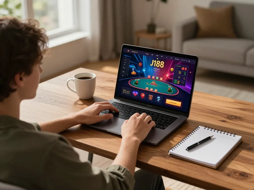 Engaging in online gaming on J188 while tracking strategies for optimal betting.