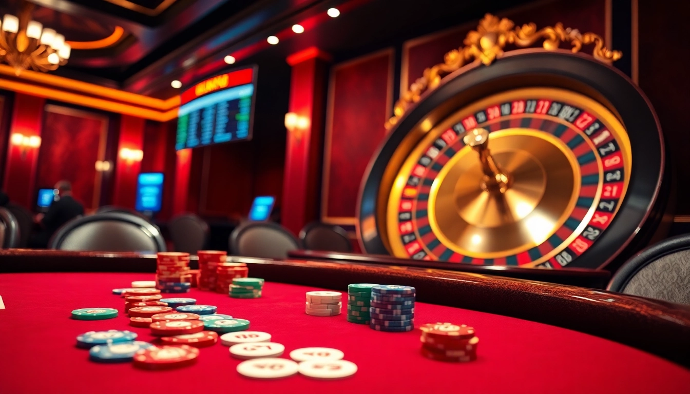 Experience the excitement of betting at LC88 with a vibrant casino scene.