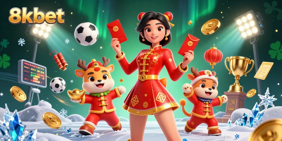 Experience the thrill of 8xbet sports betting with vibrant characters and dynamic elements.