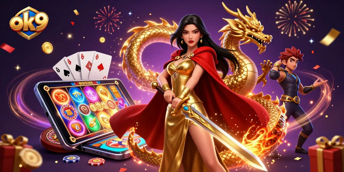Engage with OK9's thrilling slot games featuring vibrant gameplay and exciting jackpots.