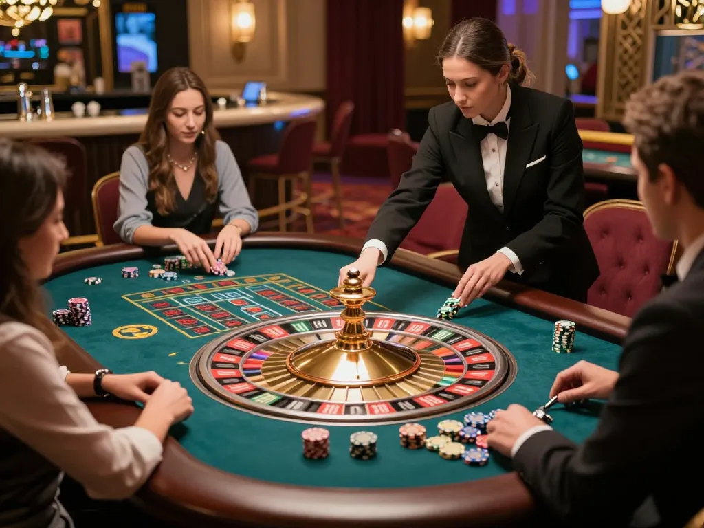 Engaged players at a roulette table enhancing their strategies for mm 88 gaming experience