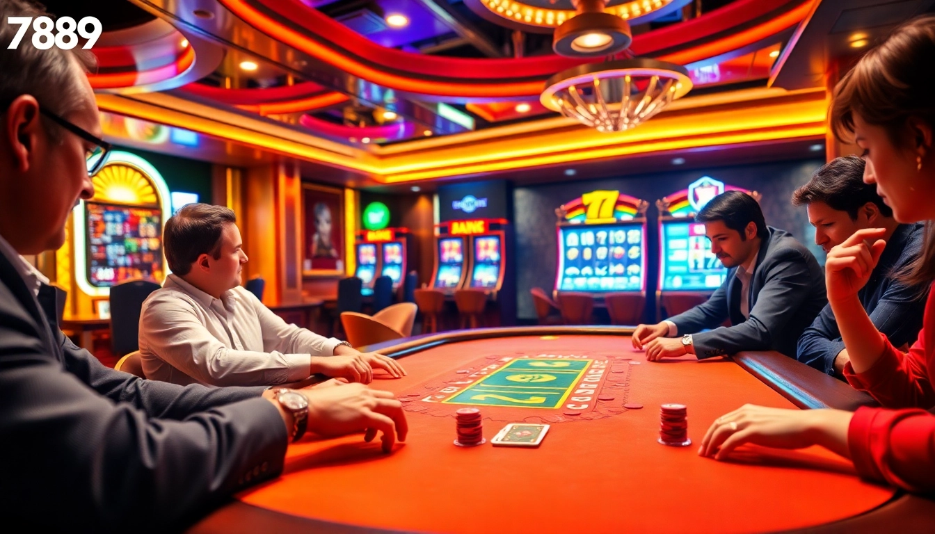 Experience the thrill of excitement at 789win's luxurious casino gaming tables.