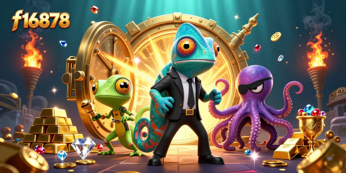 Engage in thrilling gameplay at f16878, featuring colorful characters in an enticing casino scene.