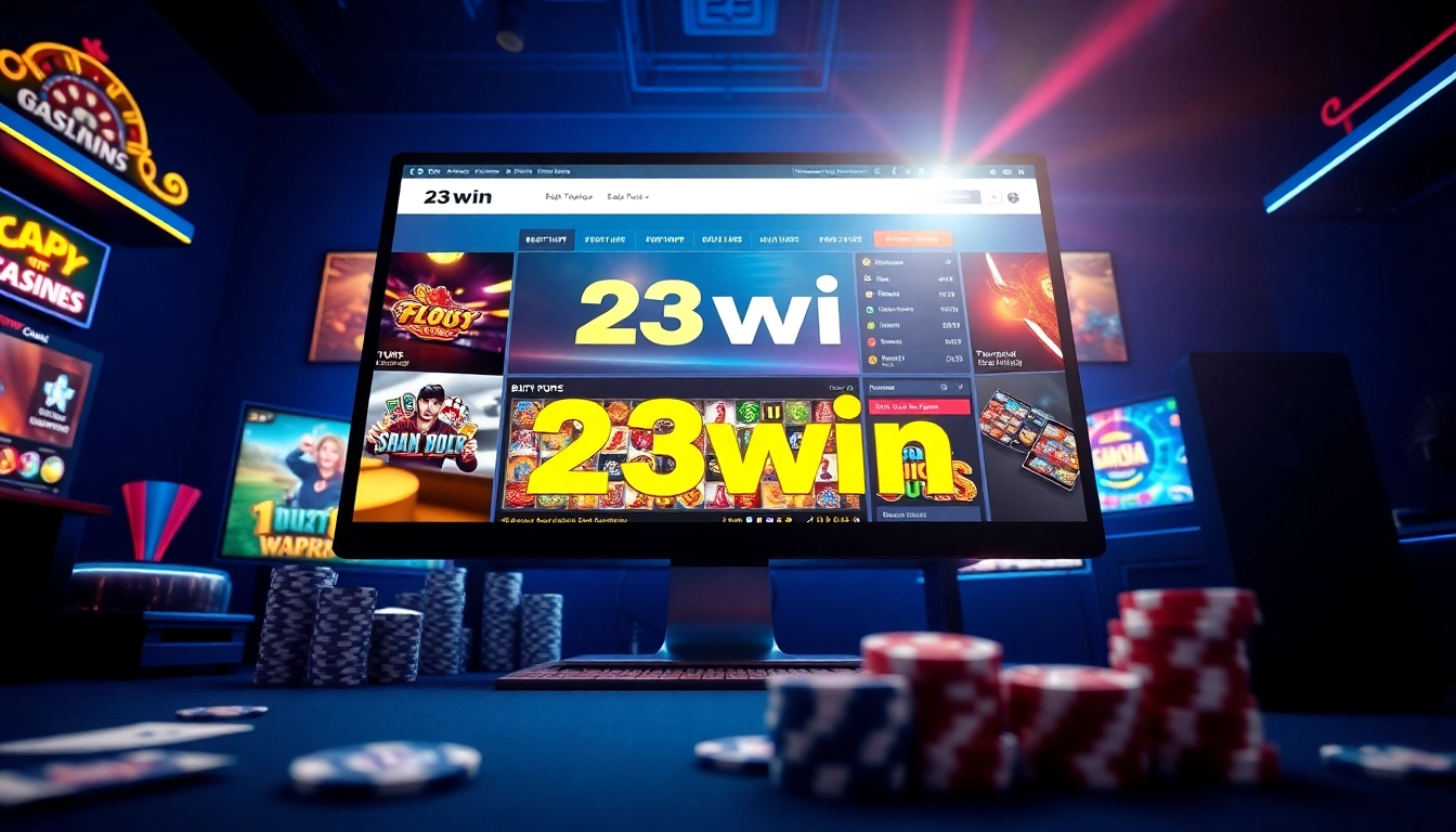 23win online gaming interface with vibrant colors and popular games showcased.