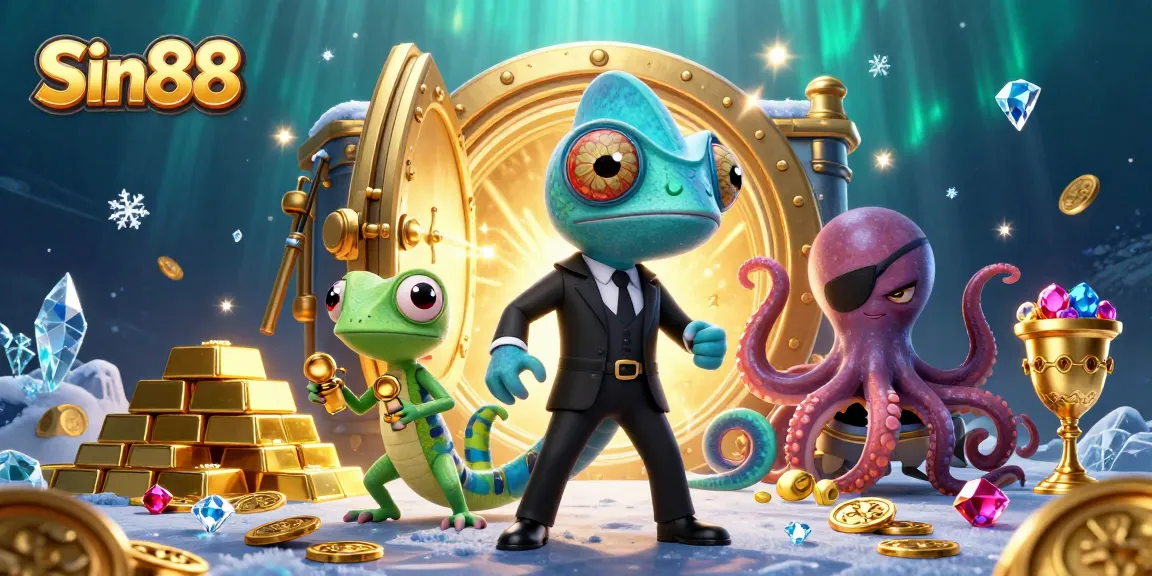 Discover thrilling wins at Sin88, where a colorful secret agent chameleon embarks on an adventure!