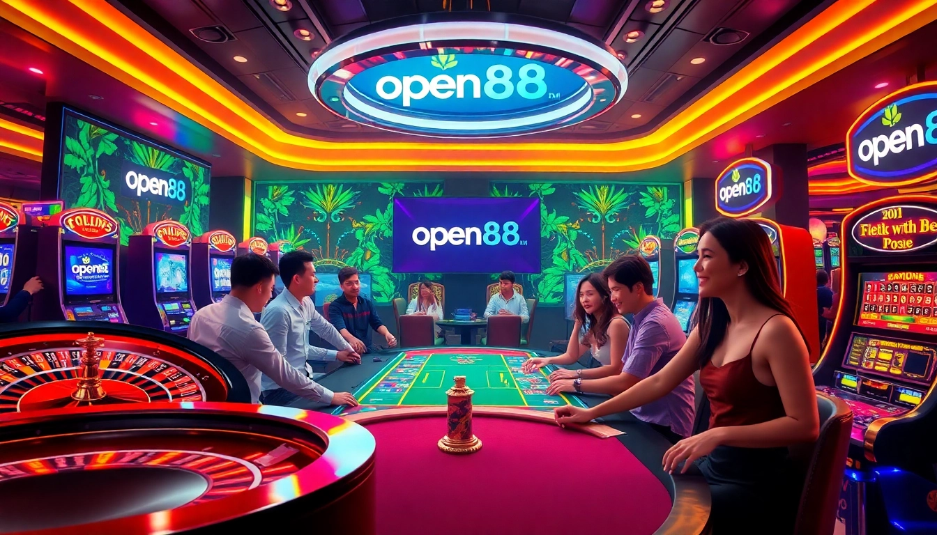 Engage with the vibrant online casino scene at open88.com, featuring roulette, poker, and lively players.