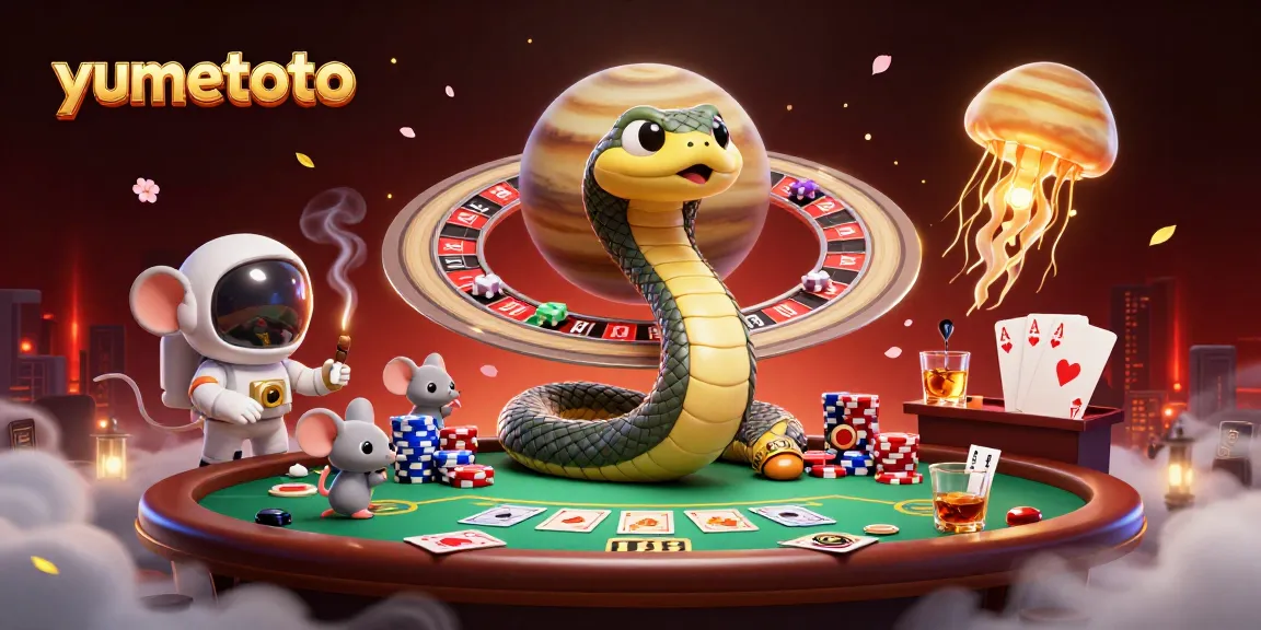 Experience excitement and thrill at yumetoto with vivid cosmic casino action.
