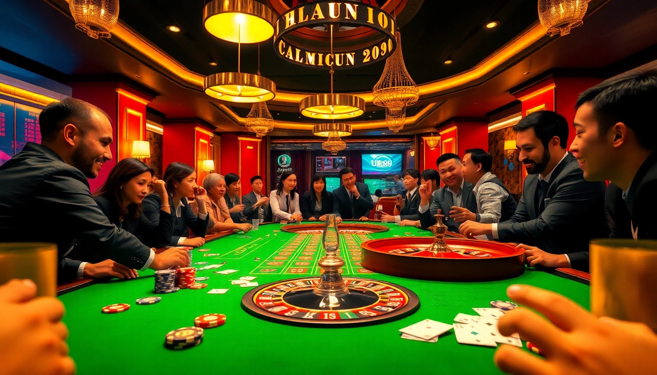 Players at the U888 casino table engaging in an exciting gambling experience.