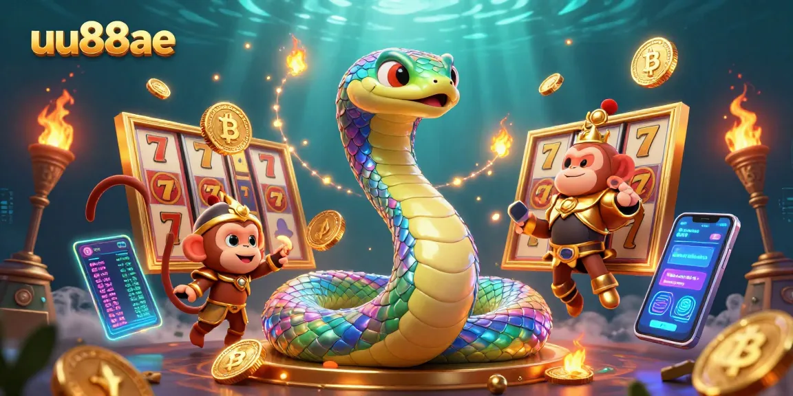 Experience thrilling jackpots with the playful uu88ae characters amidst colorful game elements.